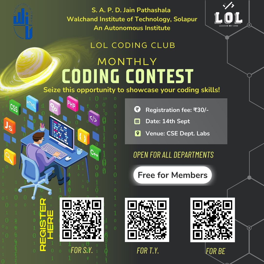 Monthly Coding Contest